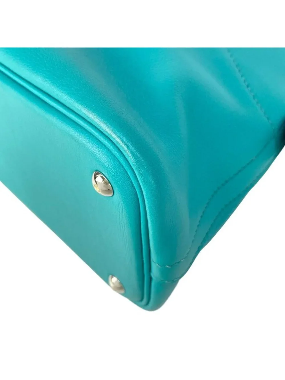 Hermes Handbag Bolide 27 Blue Paon Silver